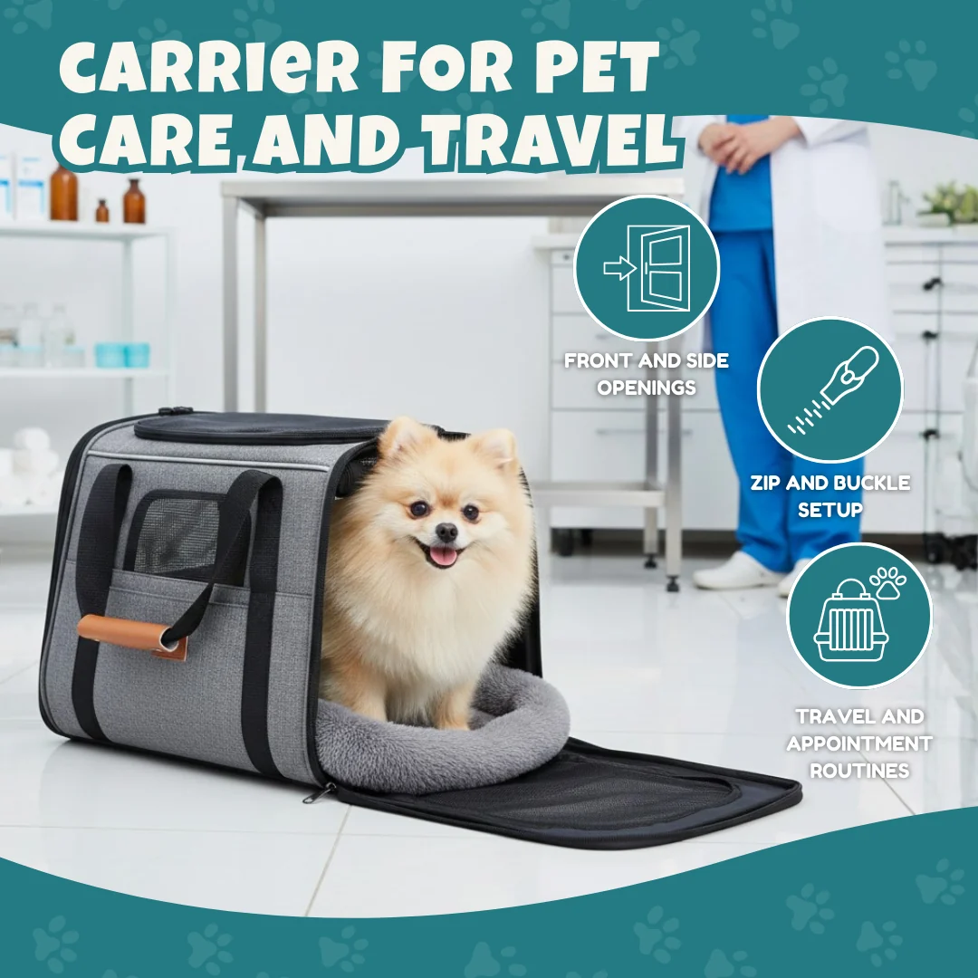 Large Cat and Small Dog Carrier Bag up to 18 lb with Mesh Panels Large Cat and Small Dog Carrier Bag up to 18 lb with Mesh Panels