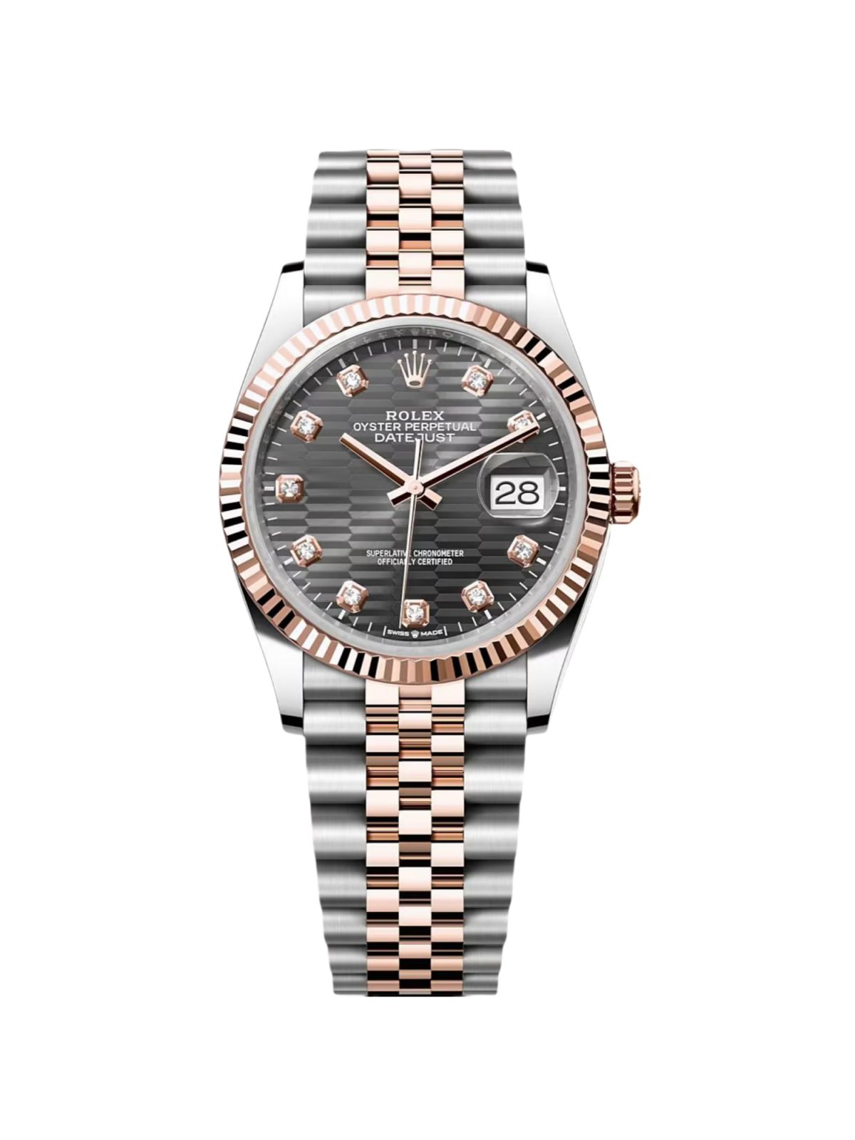 Rolex Datejust 36mm 126231 Slate Fluted Motif Dial 36mm Jubilee Bracelet