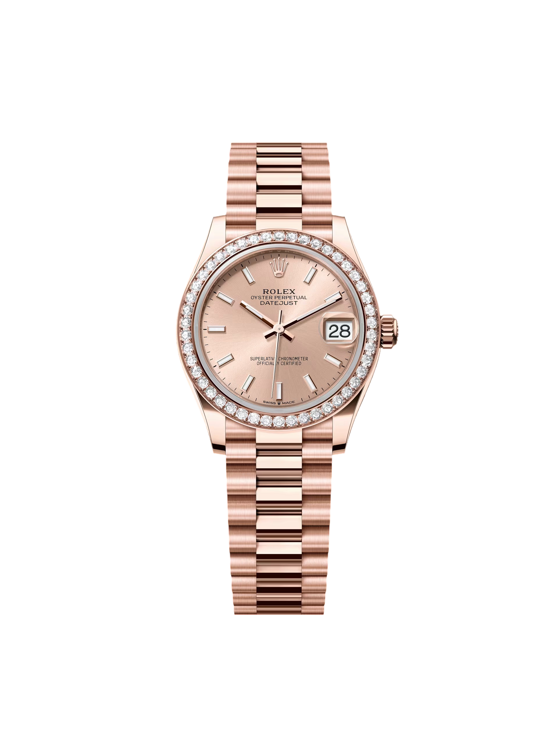 Rolex Datejust m278285RBR-0018 Rosé 31mm Dial