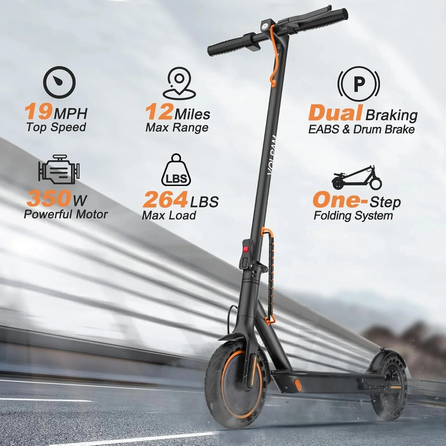 Electric scooter, 350W/500W powerful motor, 8.5
