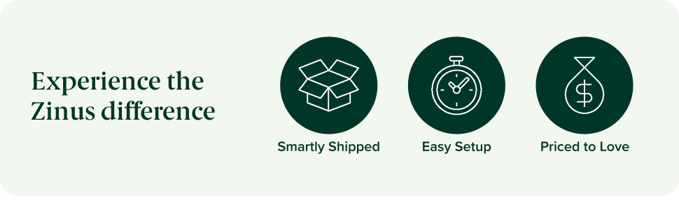 Experience the Zinus difference