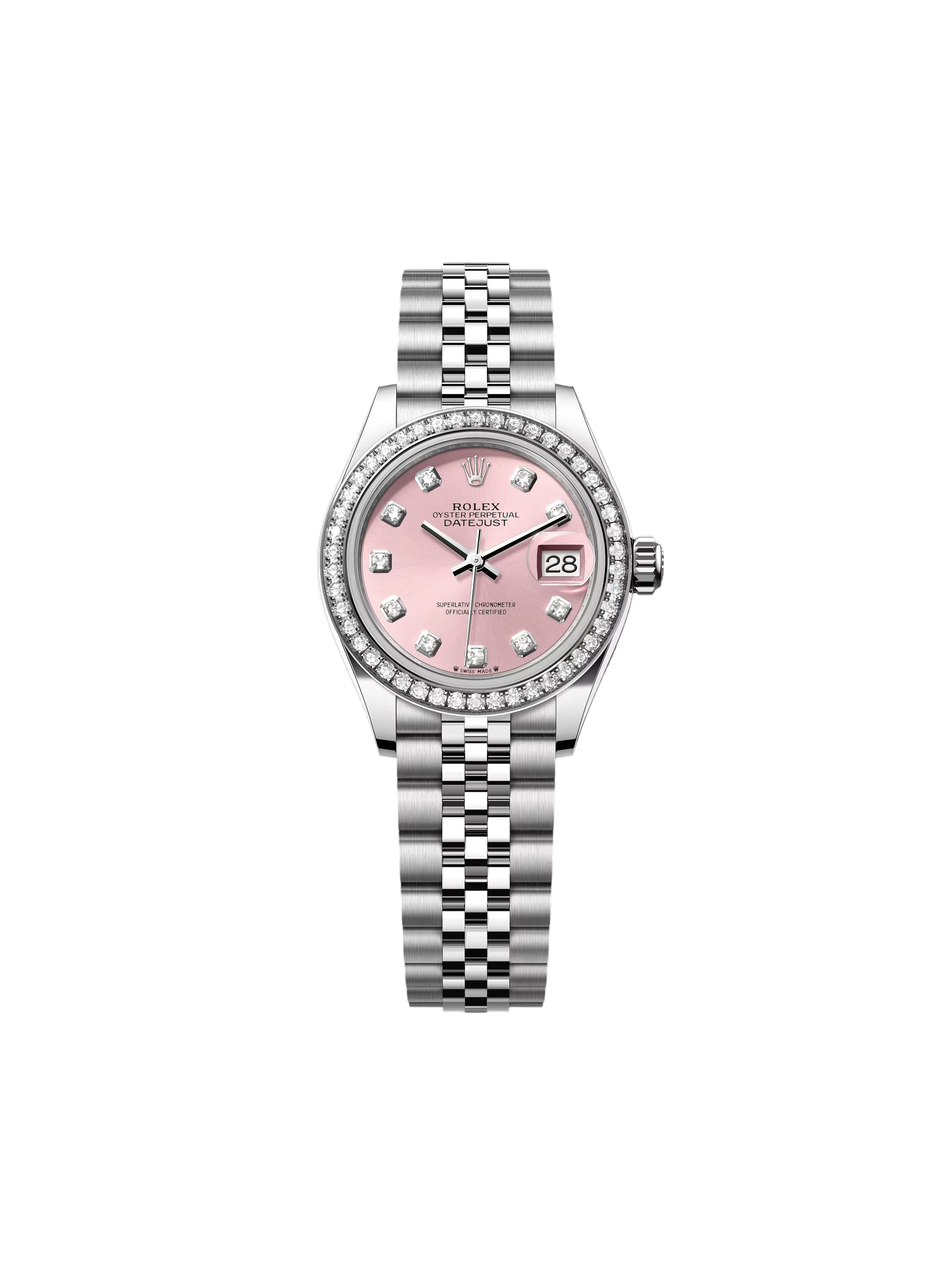 Rolex Lady-Datejust 28mm 279384RBR Pink Dial Oyster Bracelet