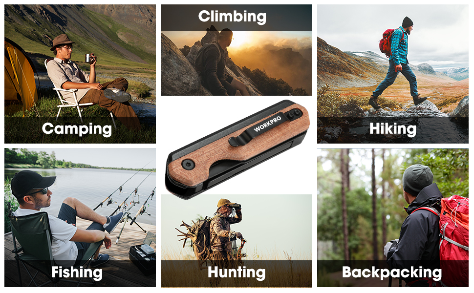 utility knife box cutter opener folding razor blade belt pocket heavy duty camping quick change