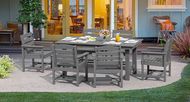 hdpe outdoor dining set