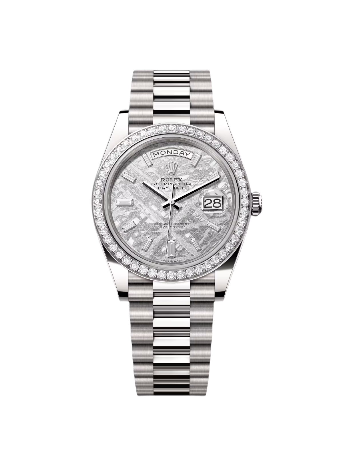 Rolex Day-Date 40mm 228349RBR-0040 Meteorite Dial President Bracelet