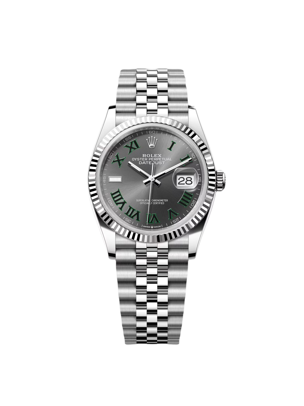 Rolex Datejust 36mm 126234 Datejust Slate Roman Dial Jubilee Watch