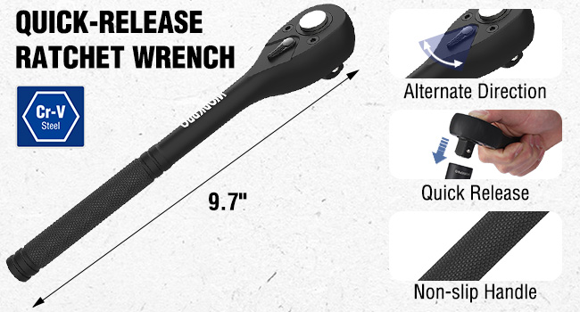 quick release ratchet wrench