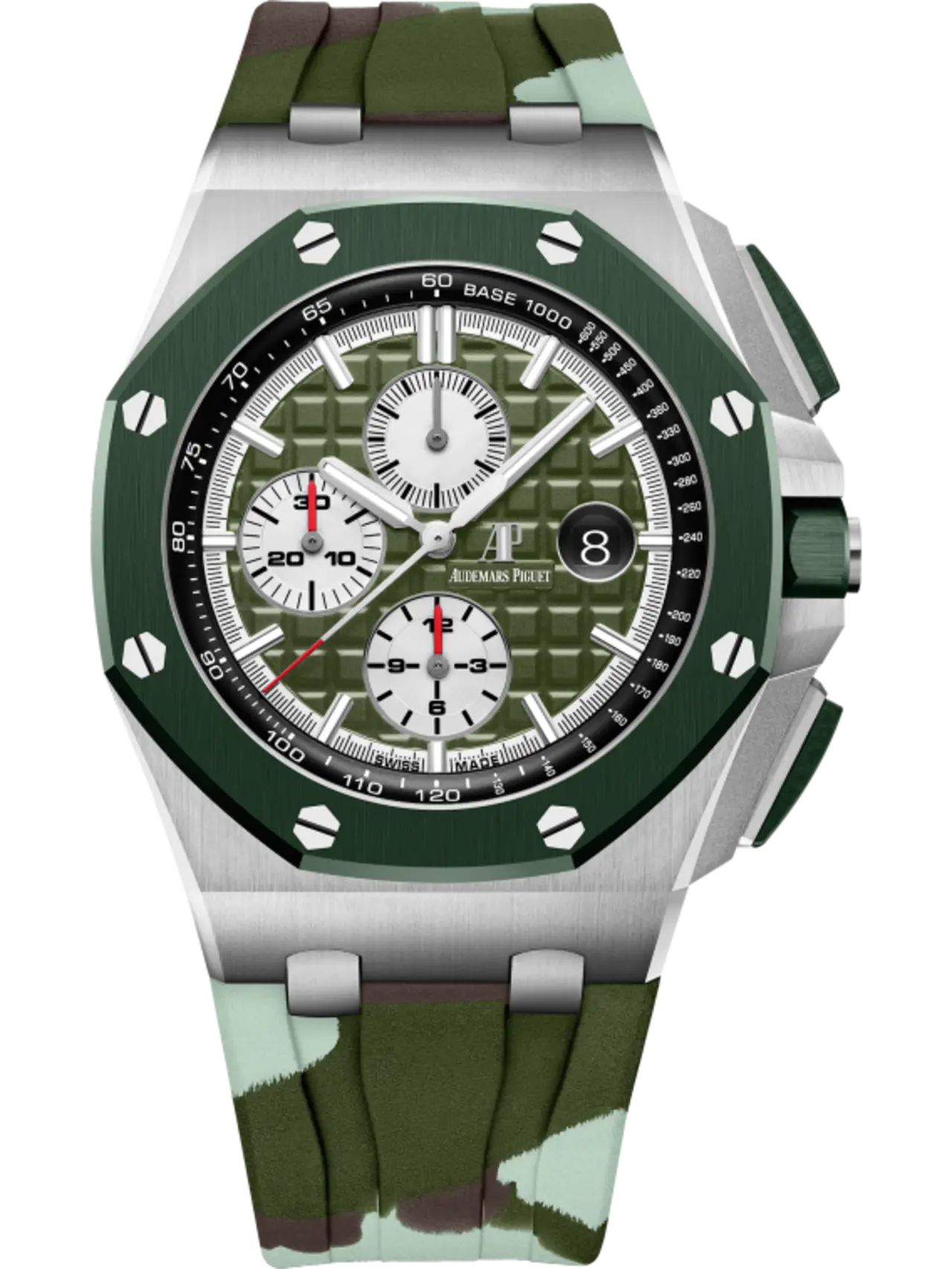 A&P OFFSHORE Khaki Green Camouflage Dial CHRONOGRAPH 44mm