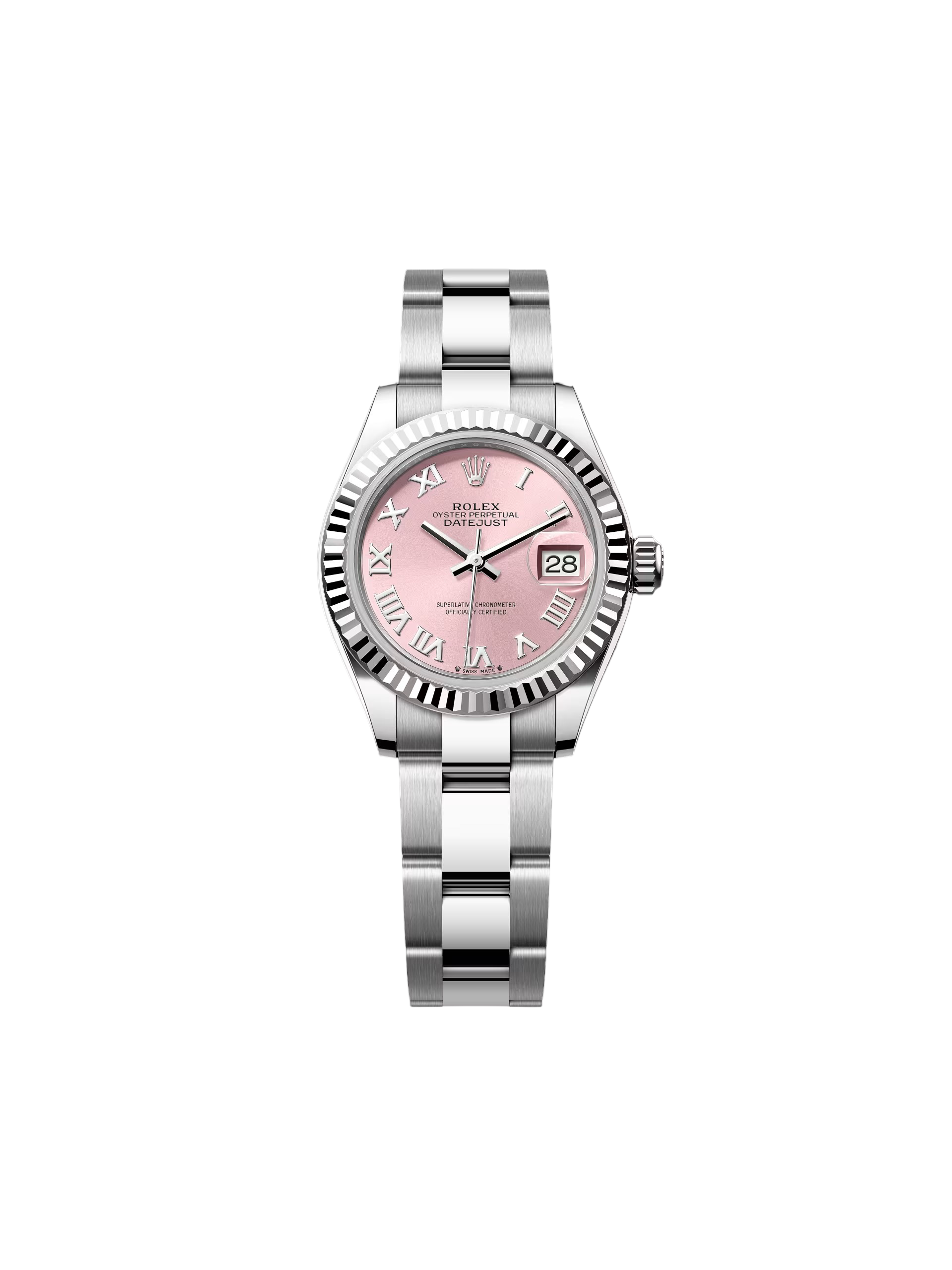 Rolex Lady-Datejust 28mm 279174 Pink Roman Dial Oyster Bracelet