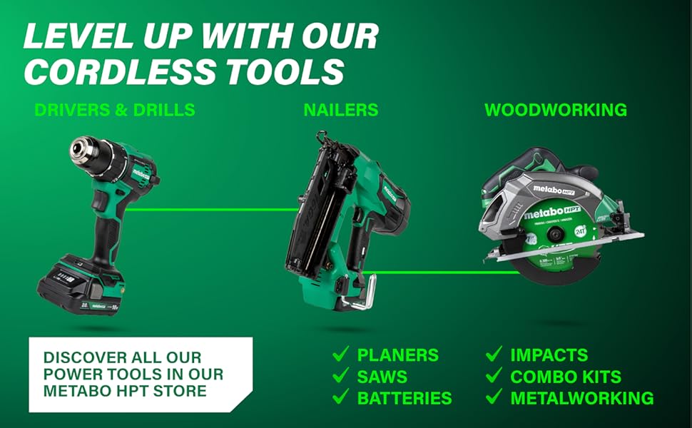 Level up with our cordless tools