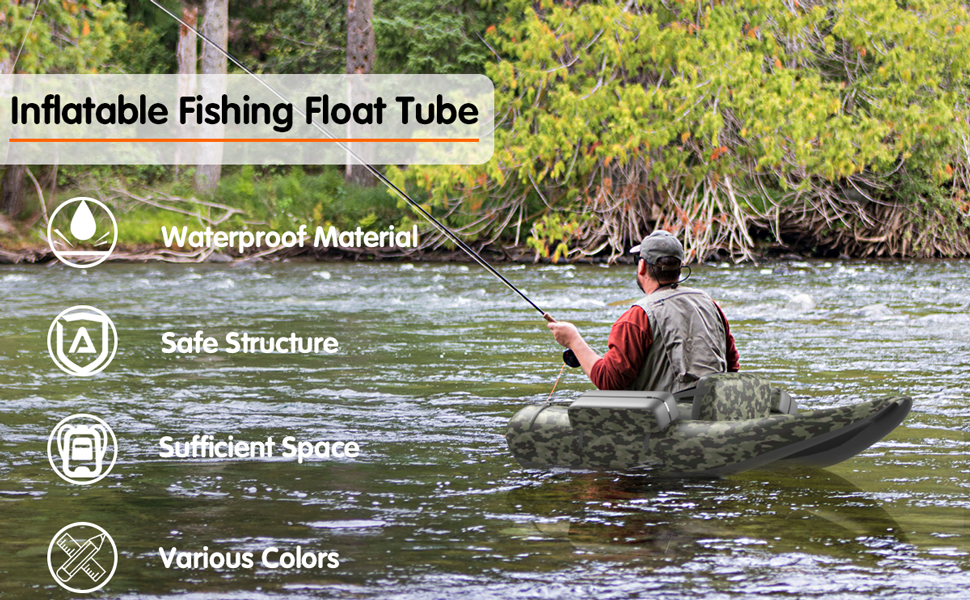 Inflatable Fishing Float Tube