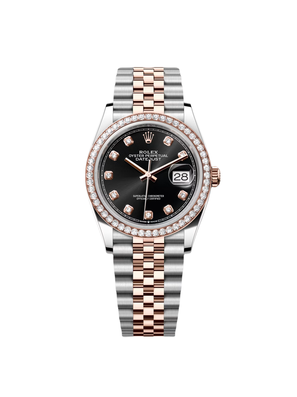 Rolex Datejust 36mm 126281 Black Dial Jubilee Bracelet