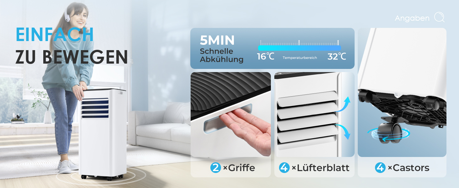 klimaanlage mit abluftschlauch