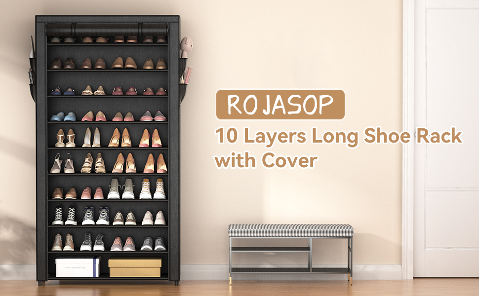shoe rack with cover