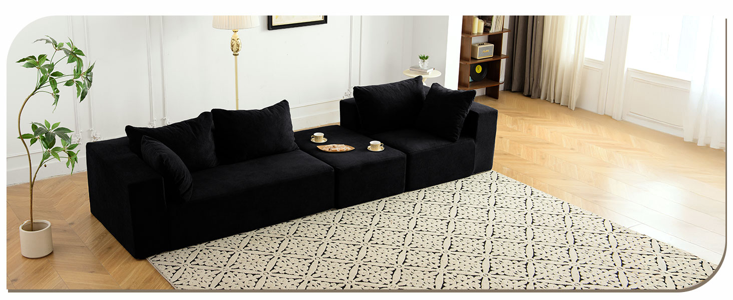 black sofas for living room