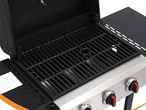 grill with cast iron grate