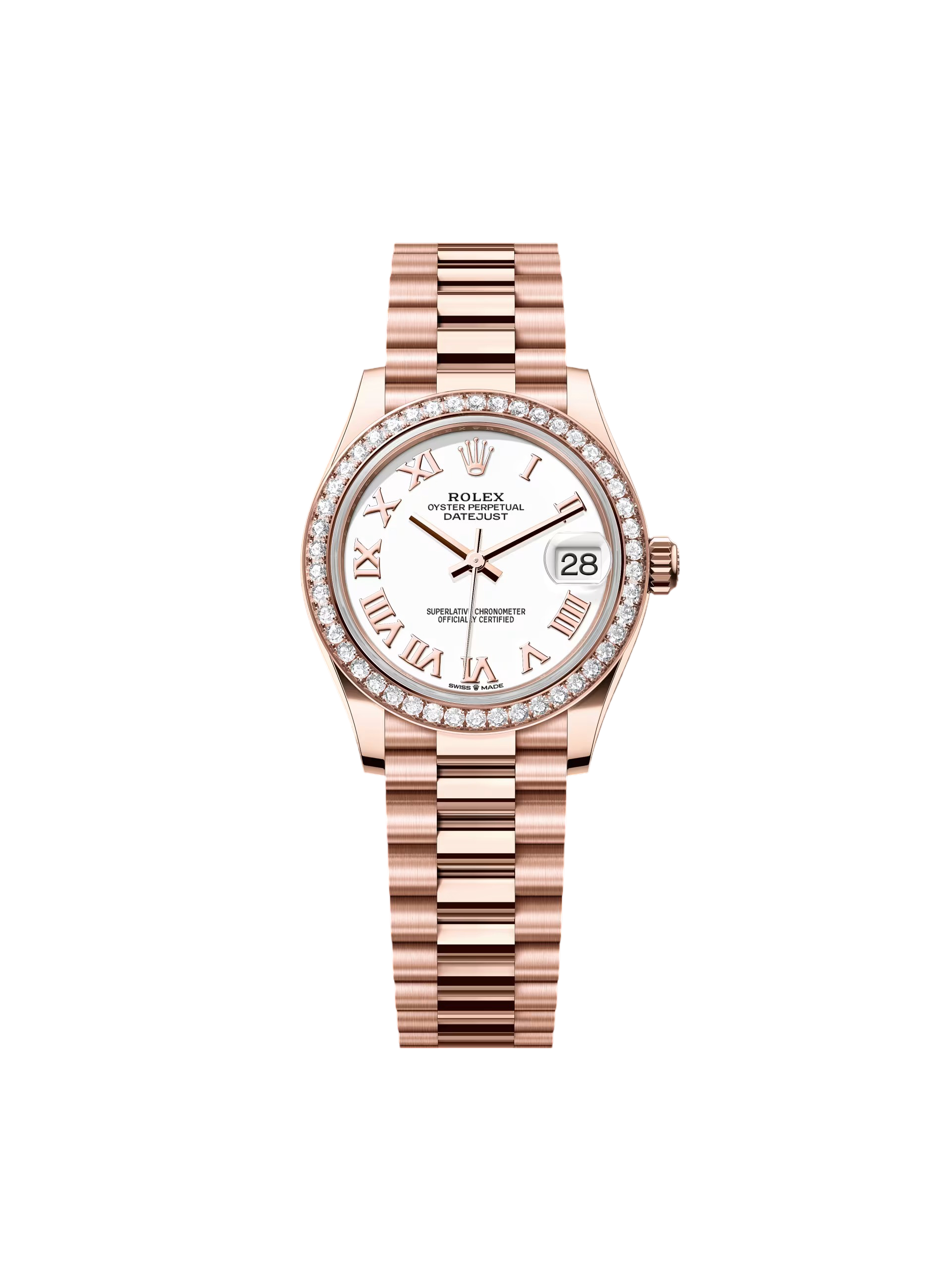 Rolex Datejust m278285RBR-0008 White 31mm Dial