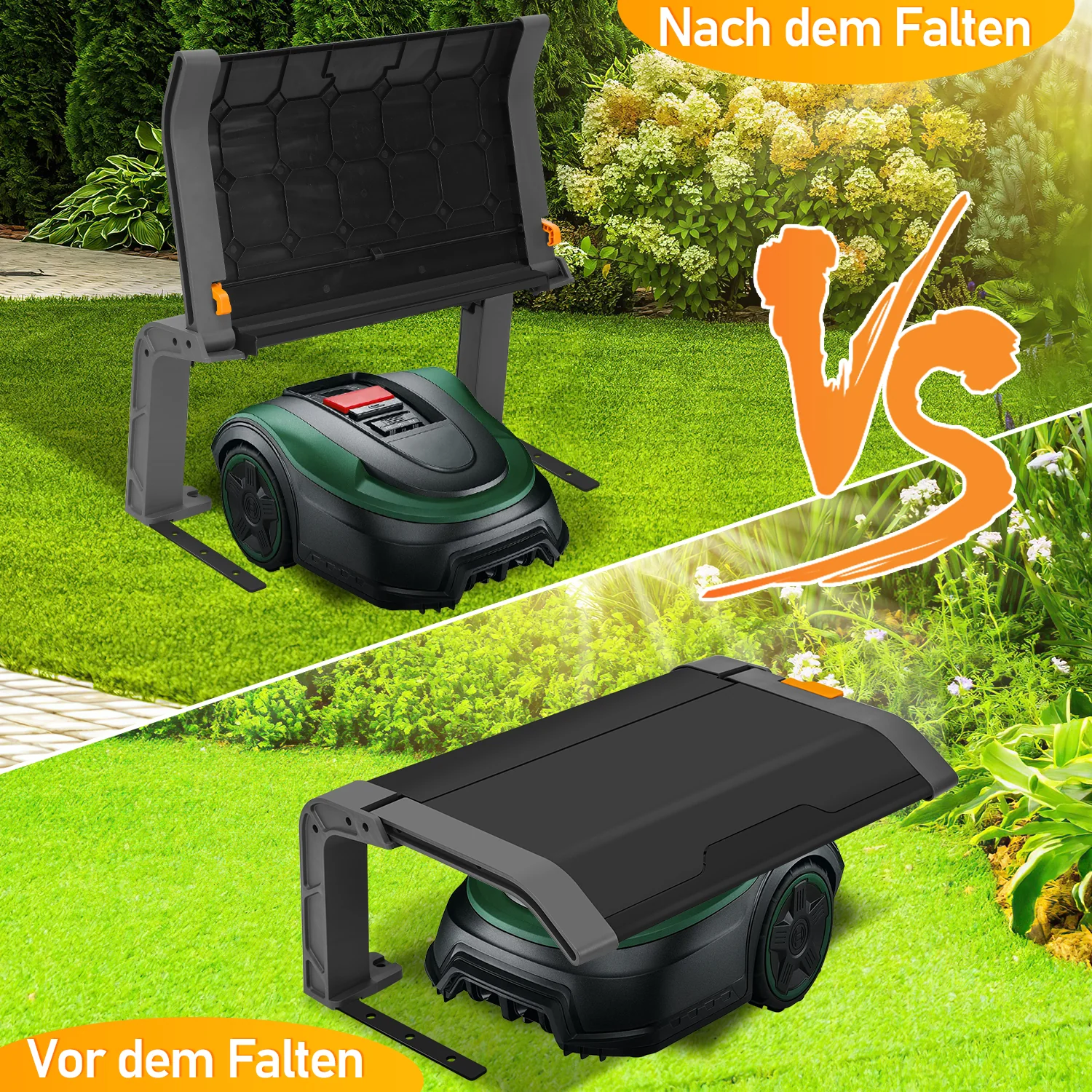 Sonnewelt Rasenmher Garage Klappbar