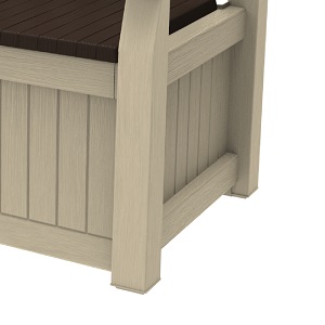 Wood effect panel traditional beige cream