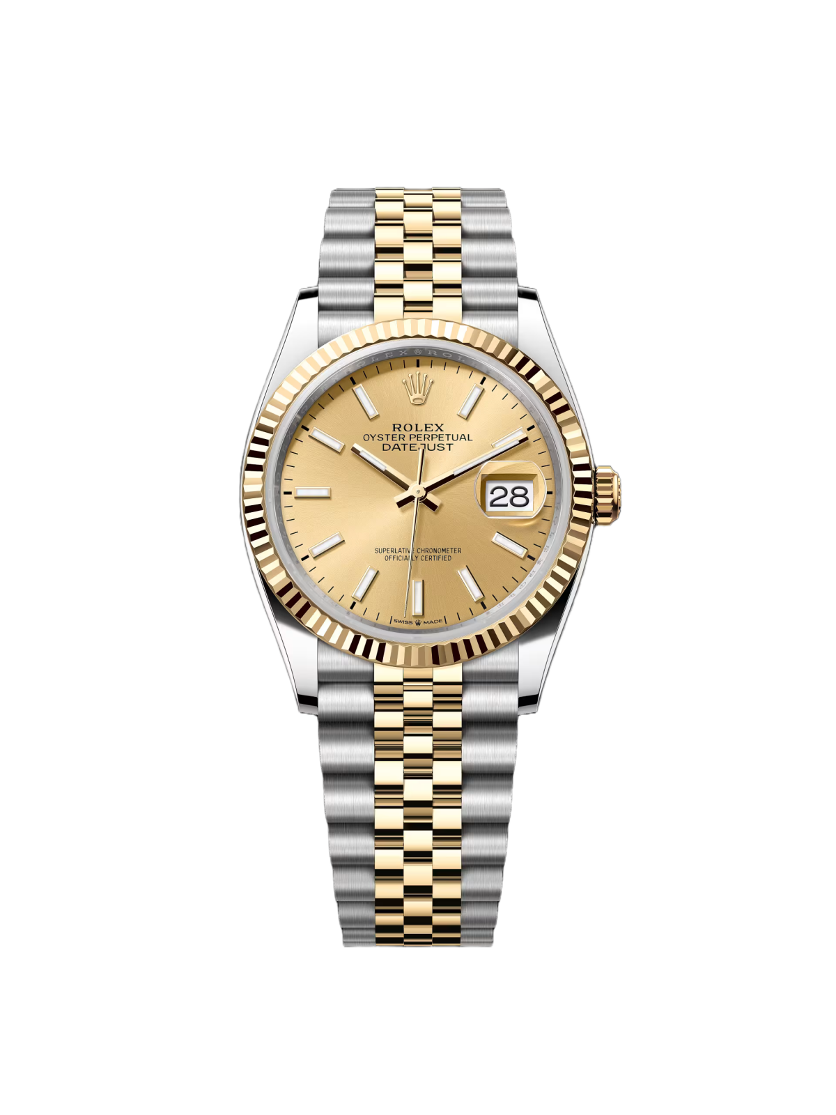 Rolex Datejust 36mm 126233 Champagne Dial Jubilee Bracelet Watch