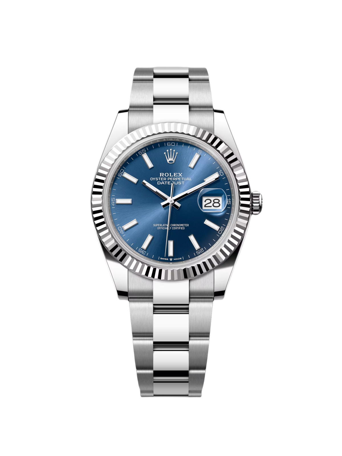 Rolex Datejust 41mm 126334 Blue Index Oyster Stainless Steel Men’s Watch