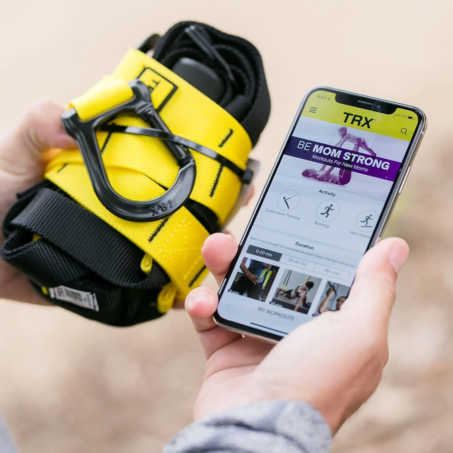 TRX GO Suspension Trainer, At Home, Portable Gym Workout, For Strength Training