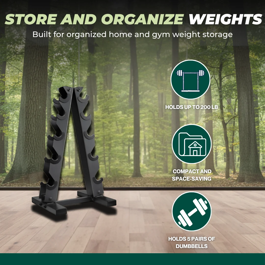A Frame Dumbbell Rack for Compact Home Gym Storage A Frame Dumbbell Rack for Compact Home Gym Storage