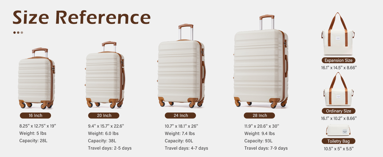 luggage size