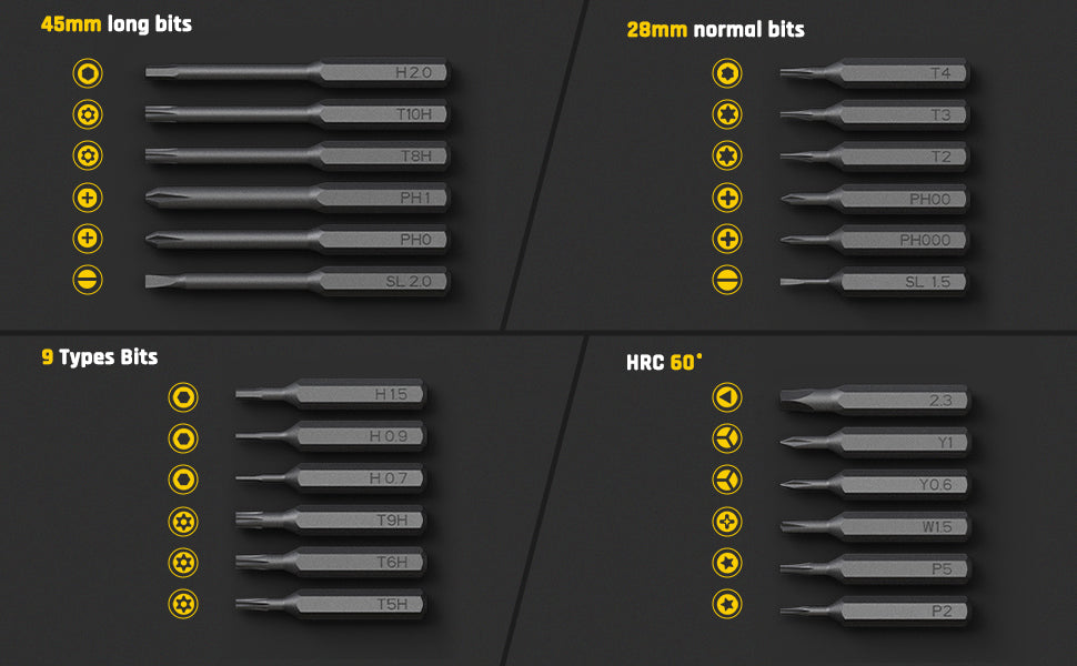 This torque screwdriver has a high and low electric torque of 0.2/0.05N.m and a manual torque of 3N.m. Also, it can work continuously for 2 hours, which is entirely enough for your electronic repair work. Suitable for tablet computers, mobile phones, watches, electronic bracelets, cameras, precision instruments, etc.