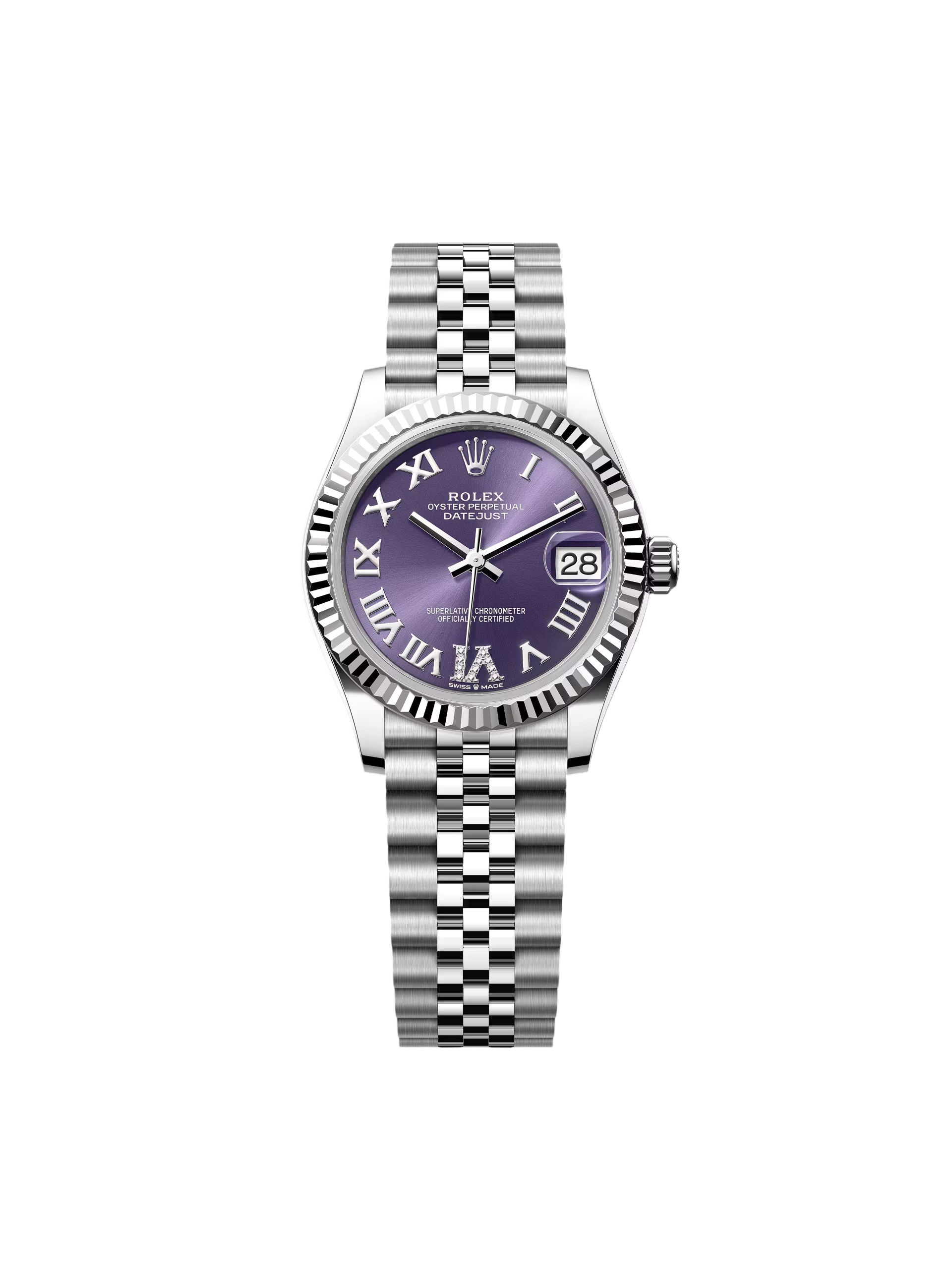 Rolex Datejust m278274-0025/0026 Aubergine 31mm Dial Oyster Watch