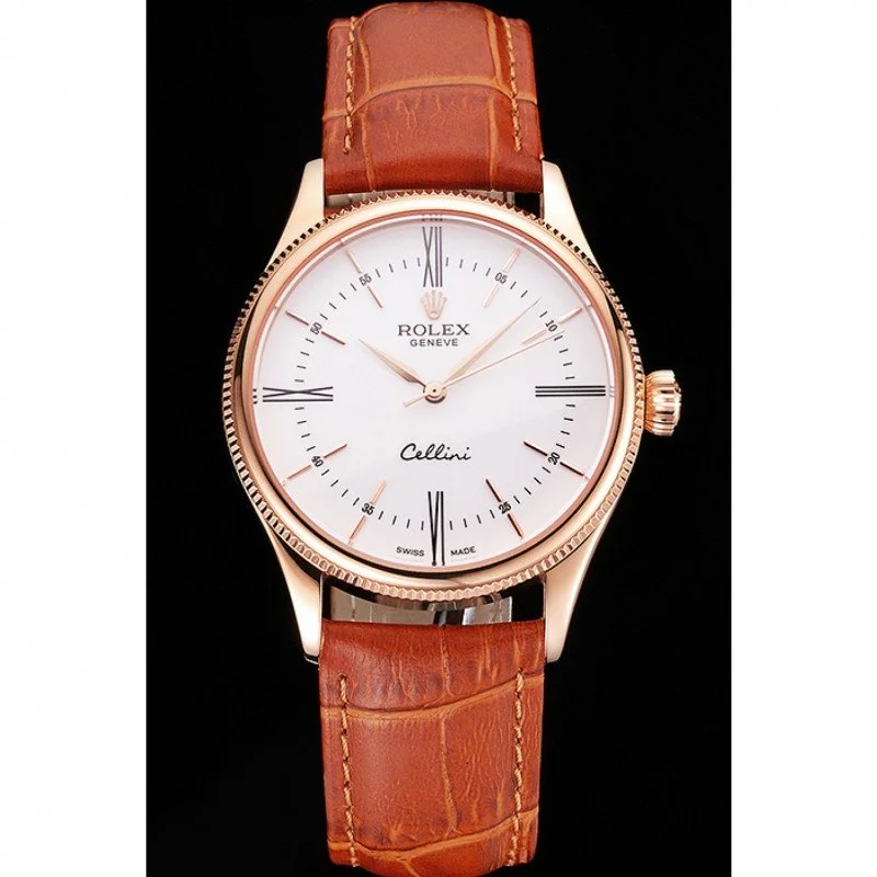 Superclone Rolex Cellini 38mm White Dial REP016795