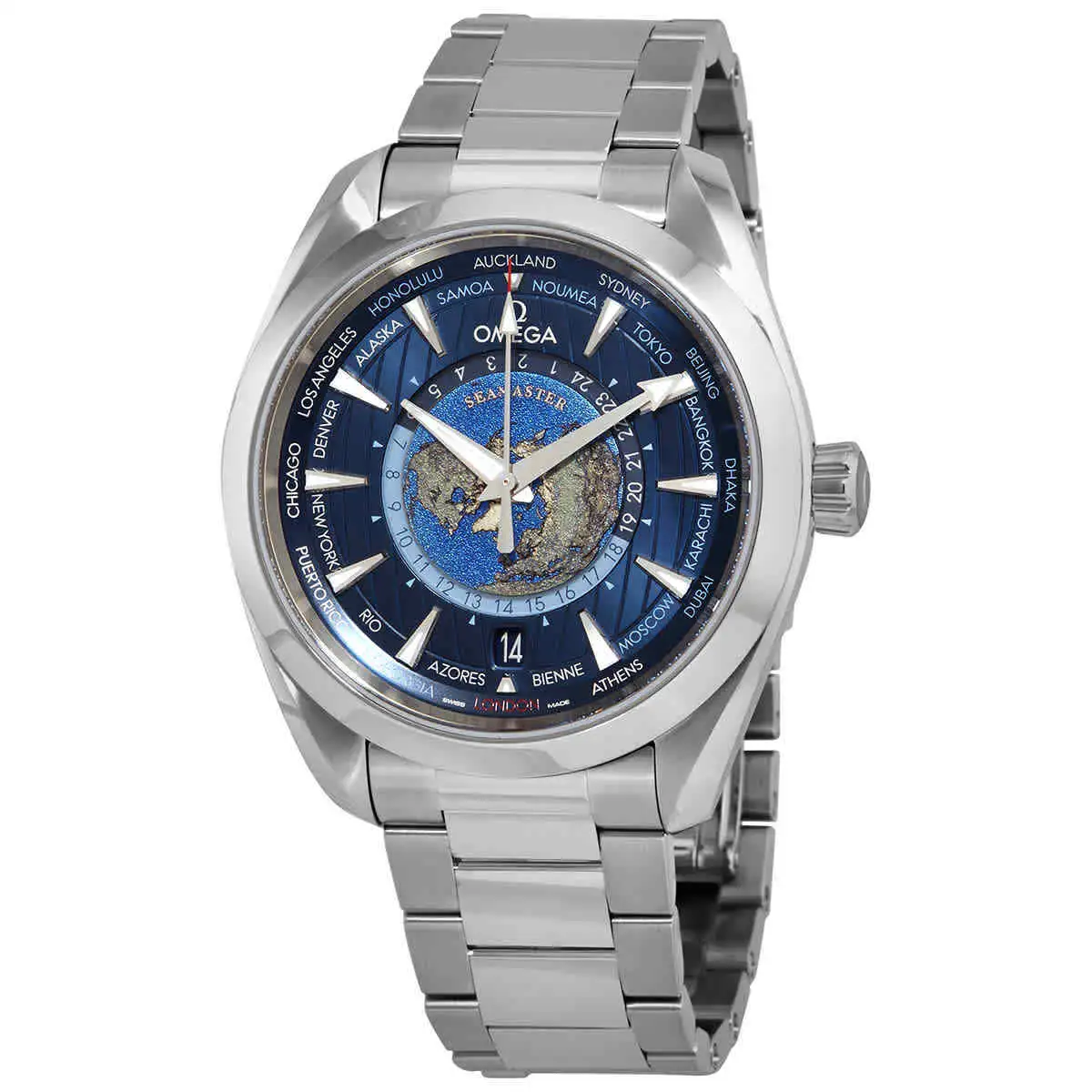 Omega Seamaster Aqua Terra Men Automatic Blue Stainless Steel Watch O22010432203001