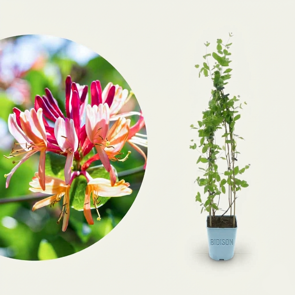 Geißblatt 'Goldflame' Orange-Rot