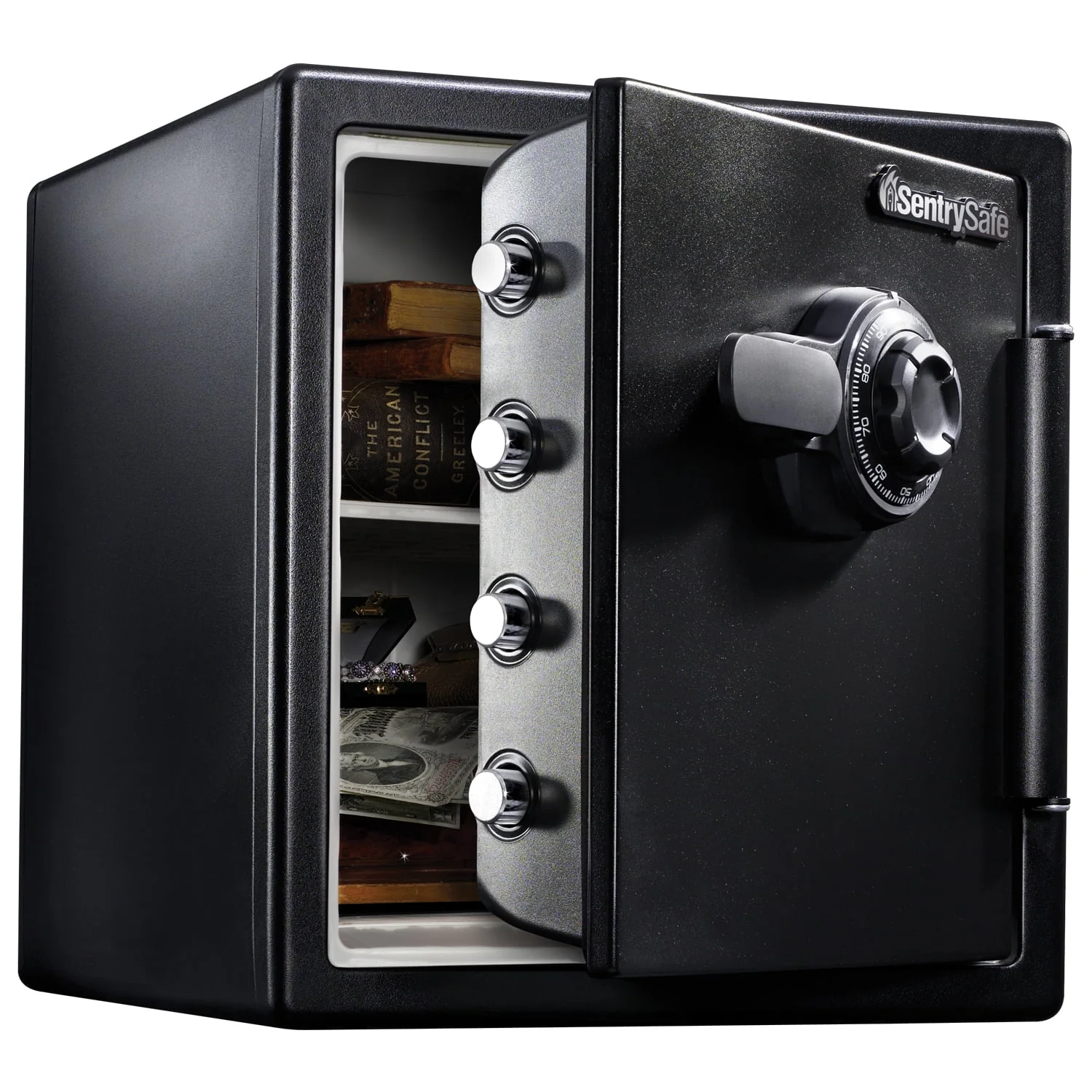 SentrySafe SFW123CS Fire-Resistant Safe and Waterproof Safe with Dial Combination Lock 1.23 Cu. ft.