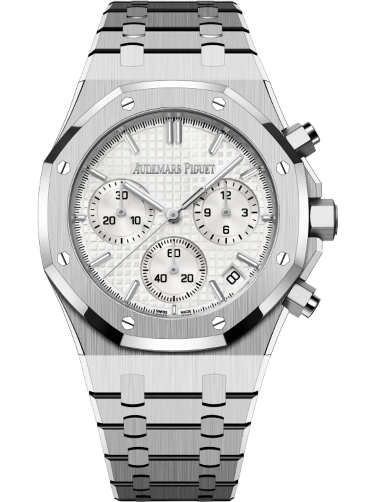 A&P ROYAL OAK Silver-Toned Dial CHRONOGRAPH 41mm