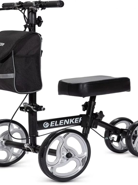 Drive Medical Steerable Knee Walker Scooter &ndash; Crutch Alternative for Injury Recovery