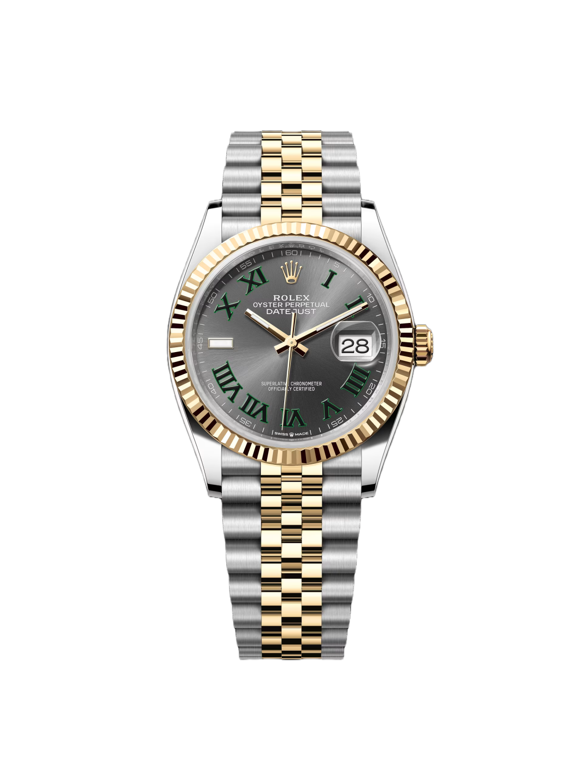 Rolex Datejust 36mm 126233 Wimbledon Slate Dial Oyster Bracelet Watch