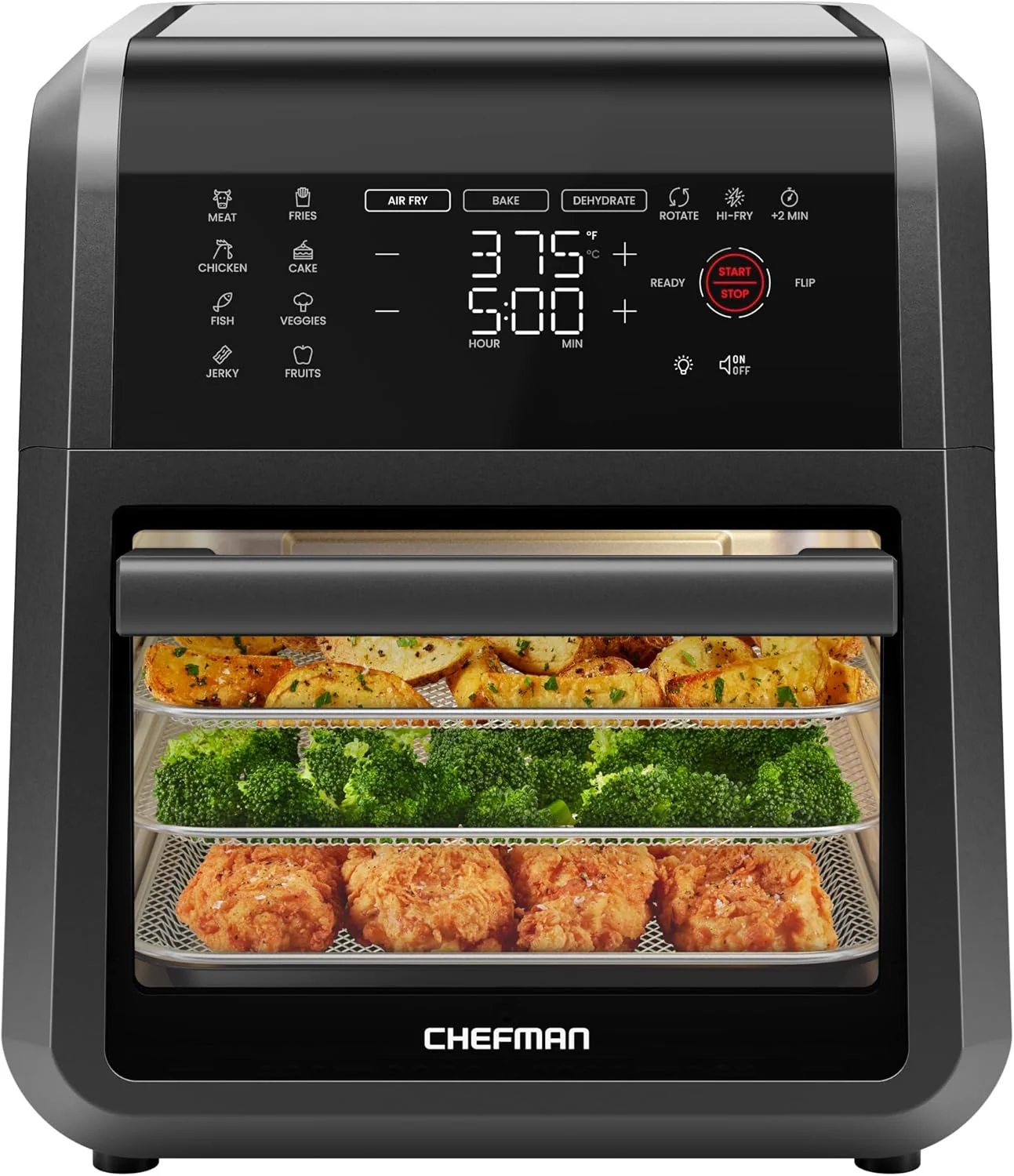 CHEFMAN Multifunctional Digital Air Fryer+ Rotisserie, Dehydrator, Convection Oven