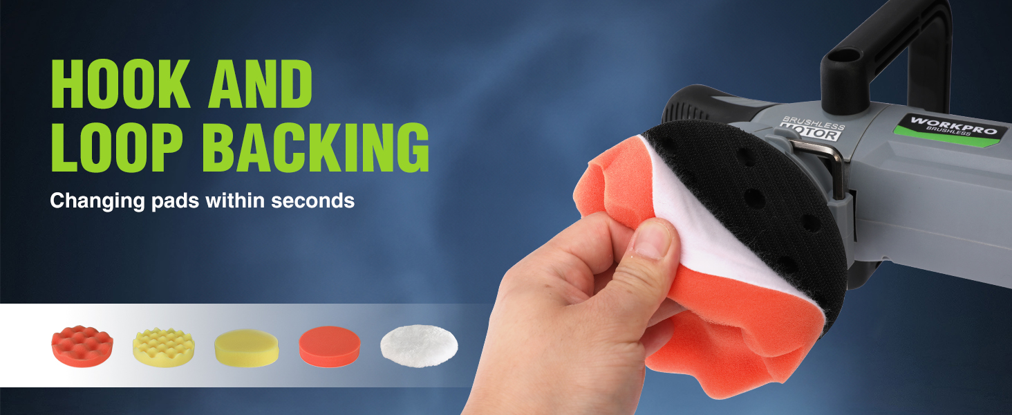 WORKPRO 20V cordless dual action polisher