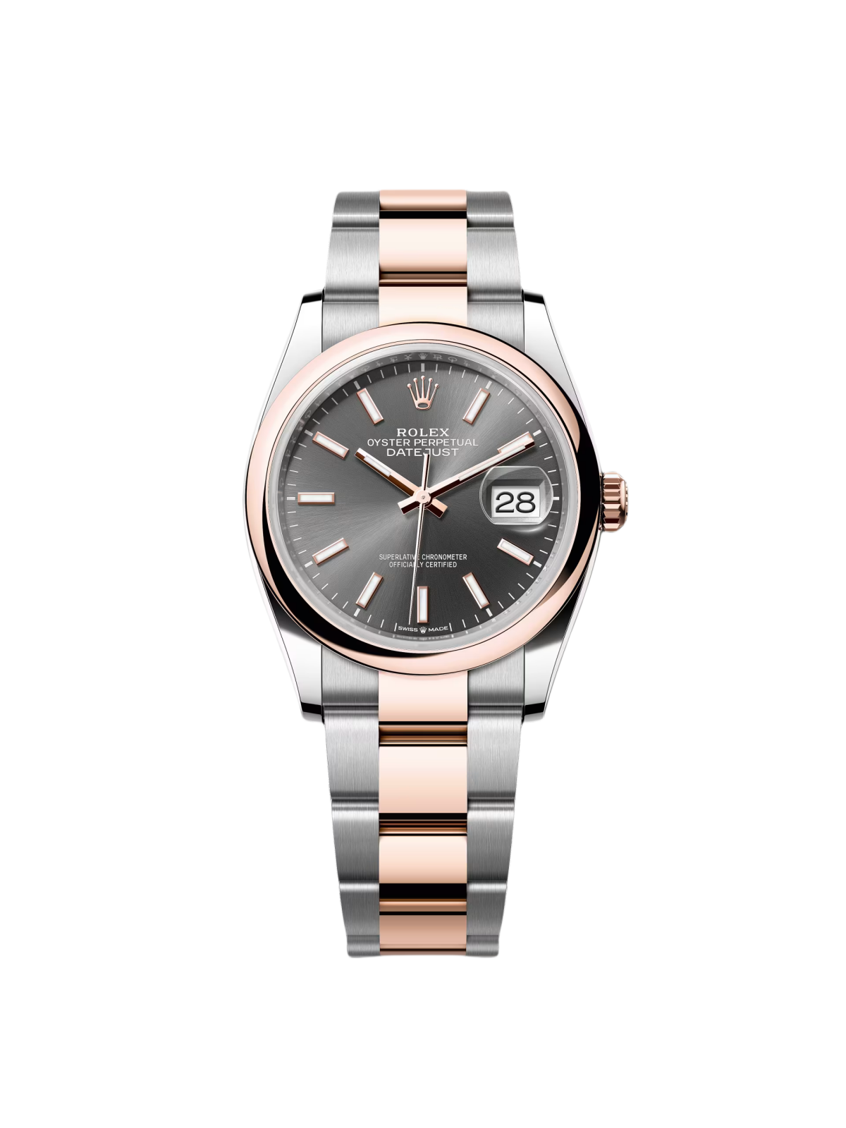 Rolex Datejust 36mm 126201 Slate Dial Oyster Bracelet Watch