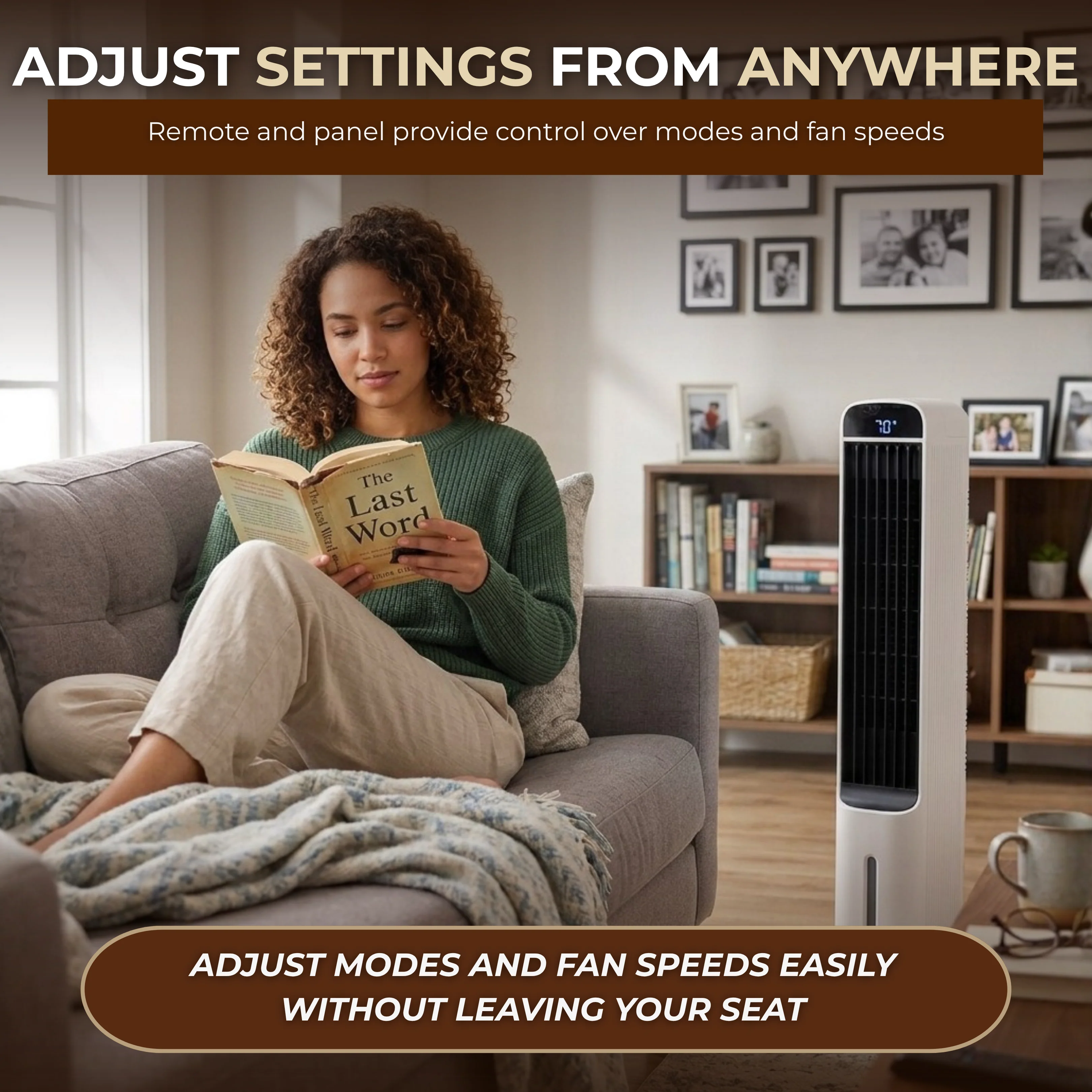 Portable Evaporative Air Cooler Fan with Smart Timer Control Portable Evaporative Air Cooler Fan with Smart Timer Control