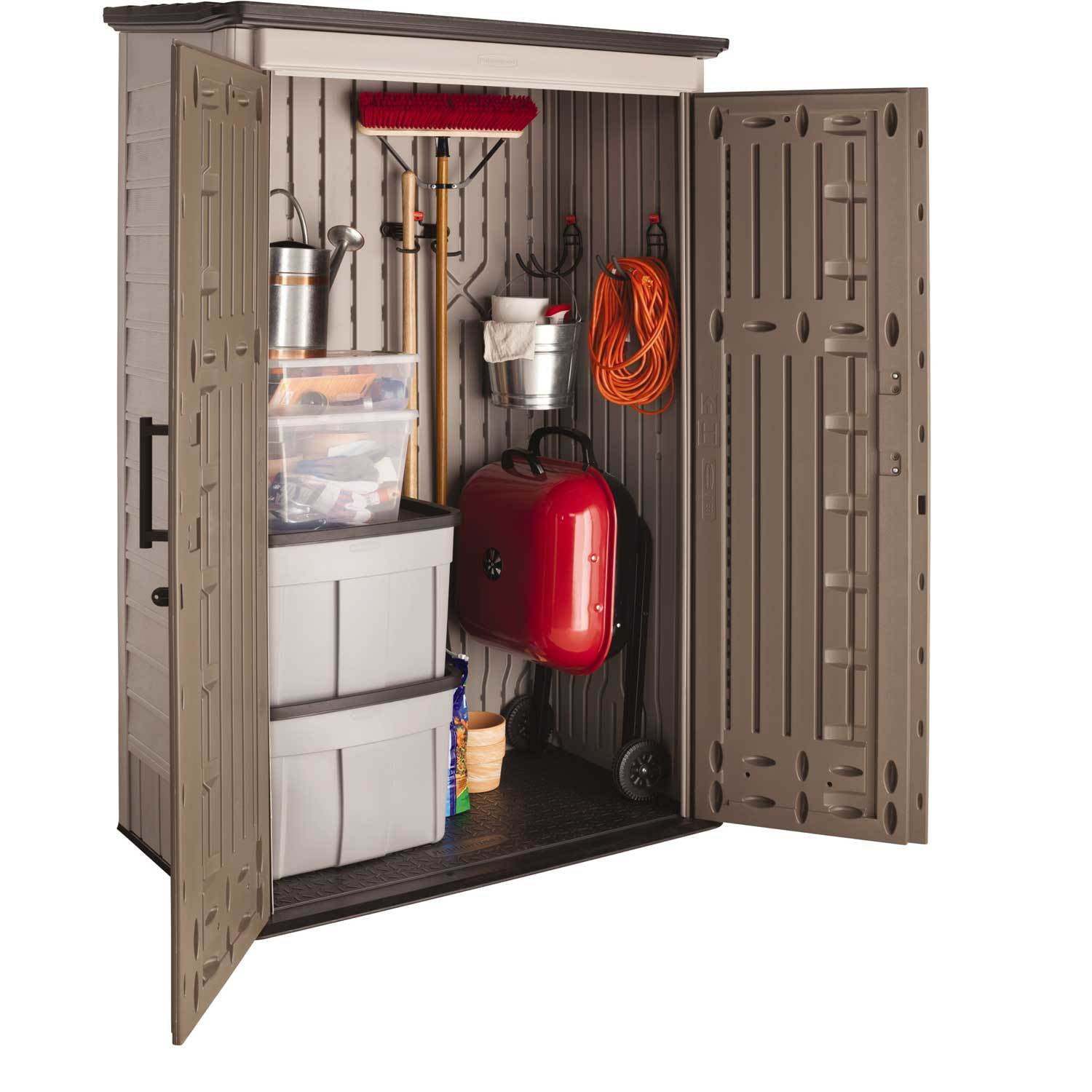 2025 Rubbermaid Outdoor Storage Shed, 52 Cu.Ft., Weather-Resistant, Lockable Doors