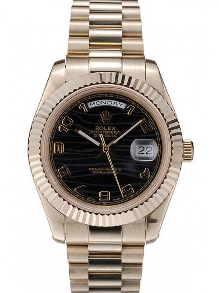 Superclone Rolex Day-Date 40mm Black Dial 41998