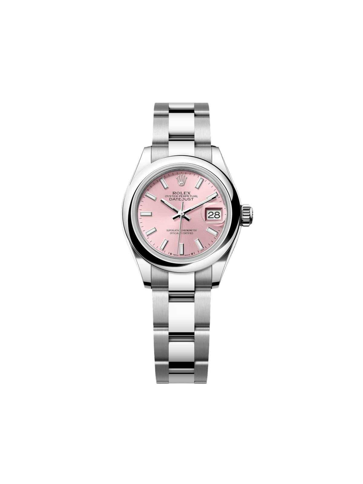 Rolex Lady-Datejust 28mm 279160 Oyster Perpetual Pink Dial Oyster Bracelet