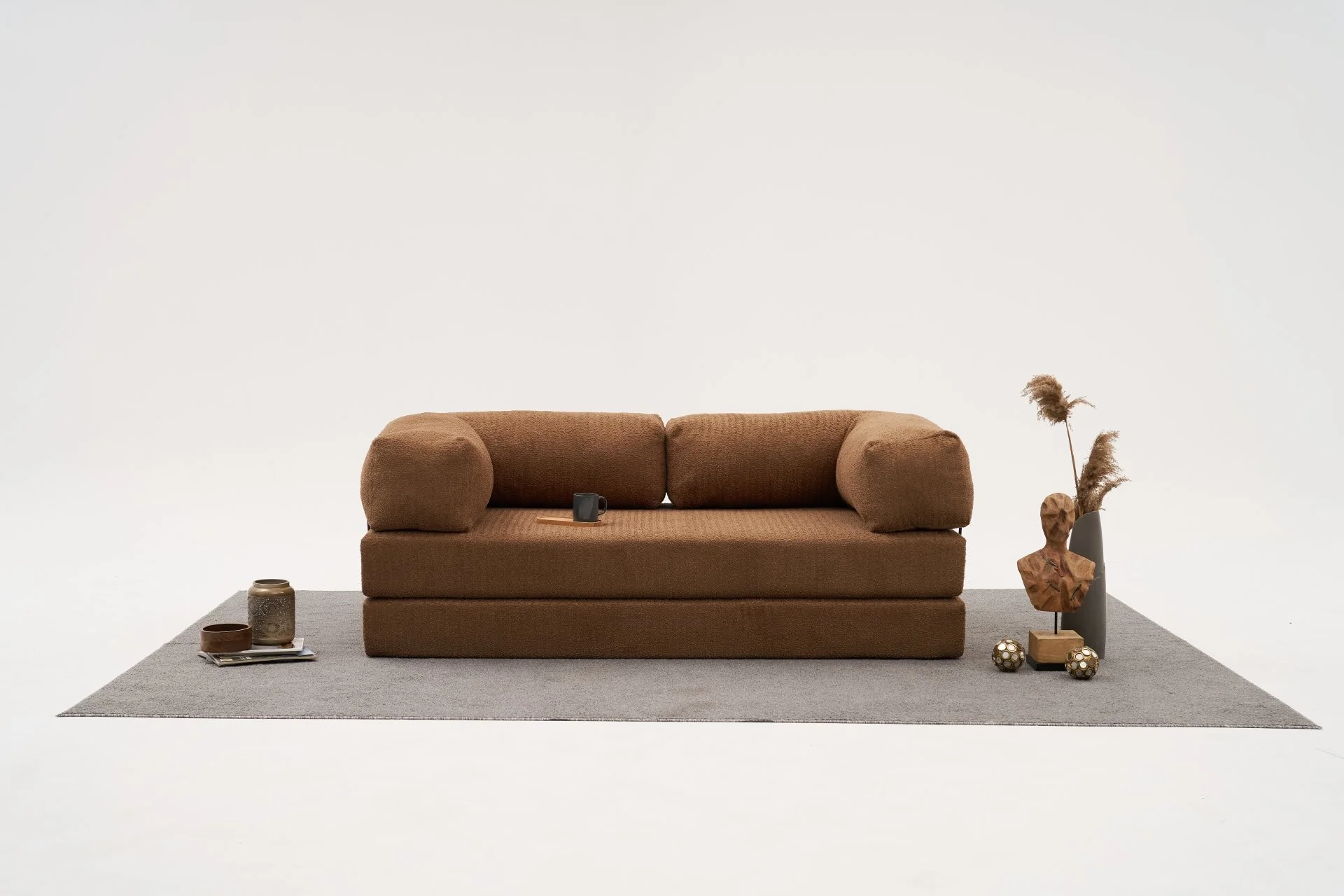Comfort 3er Sofa - Braun