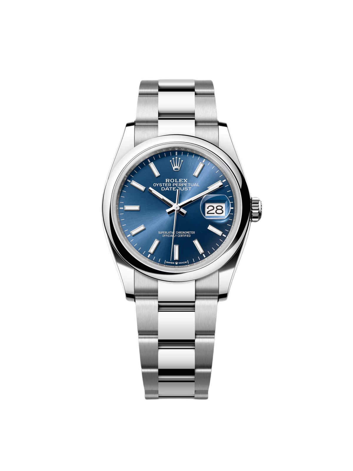 Rolex Datejust 36mm 126200 Stainless Steel Blue Dial Oyster Watch