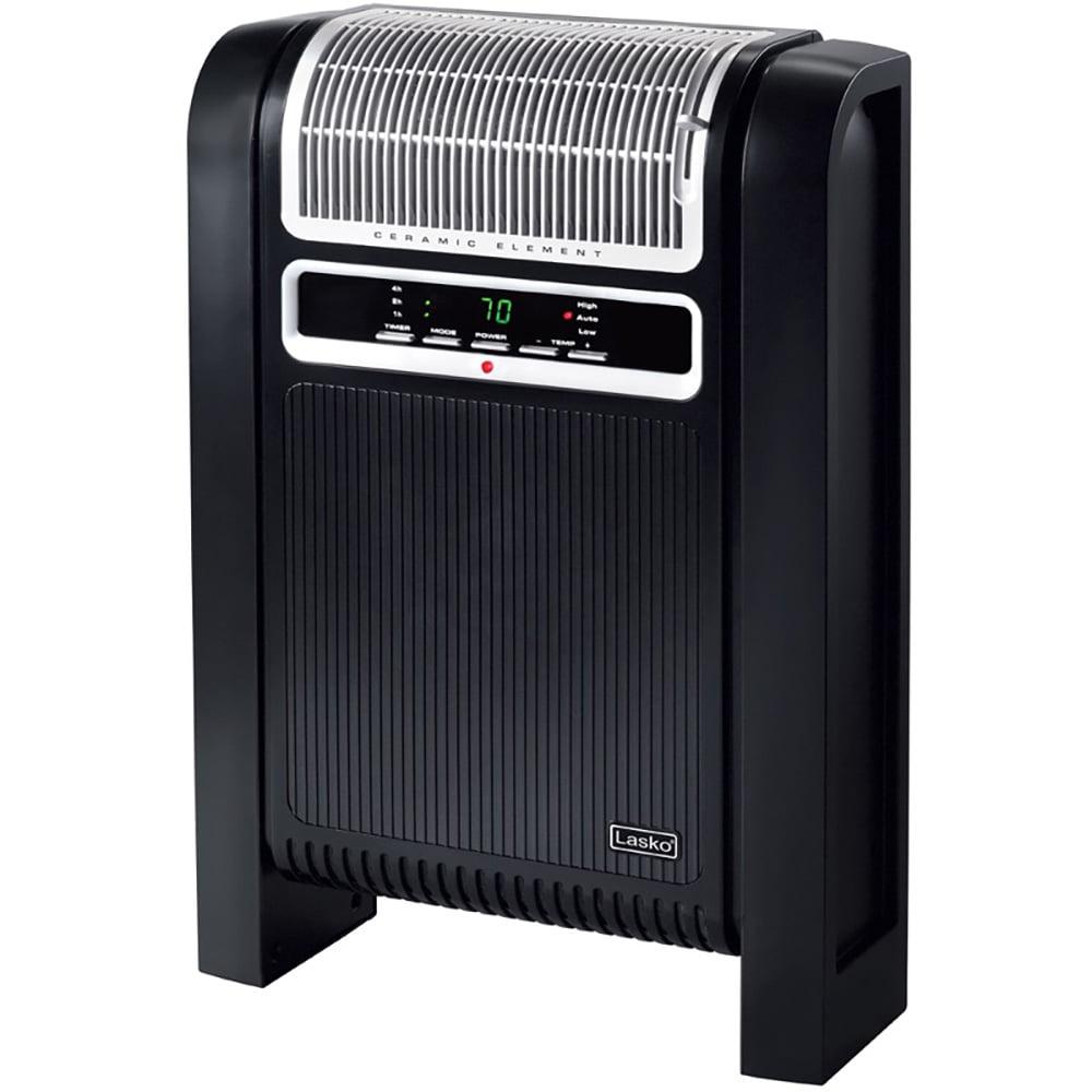 Lasko 6050 1500W Portable Digital Control Cyclonic Ceramic Space Heater Black
