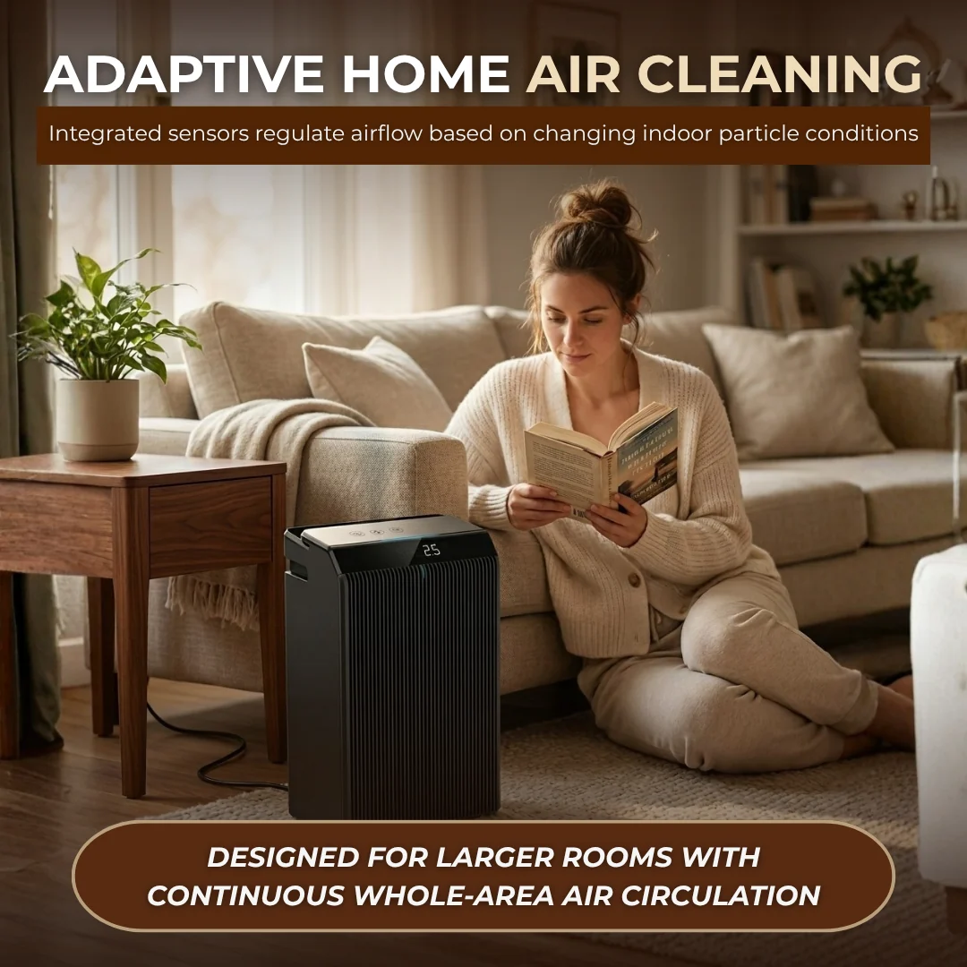 Large Room HEPA Air Purifier with Carbon Filter and Auto Mode