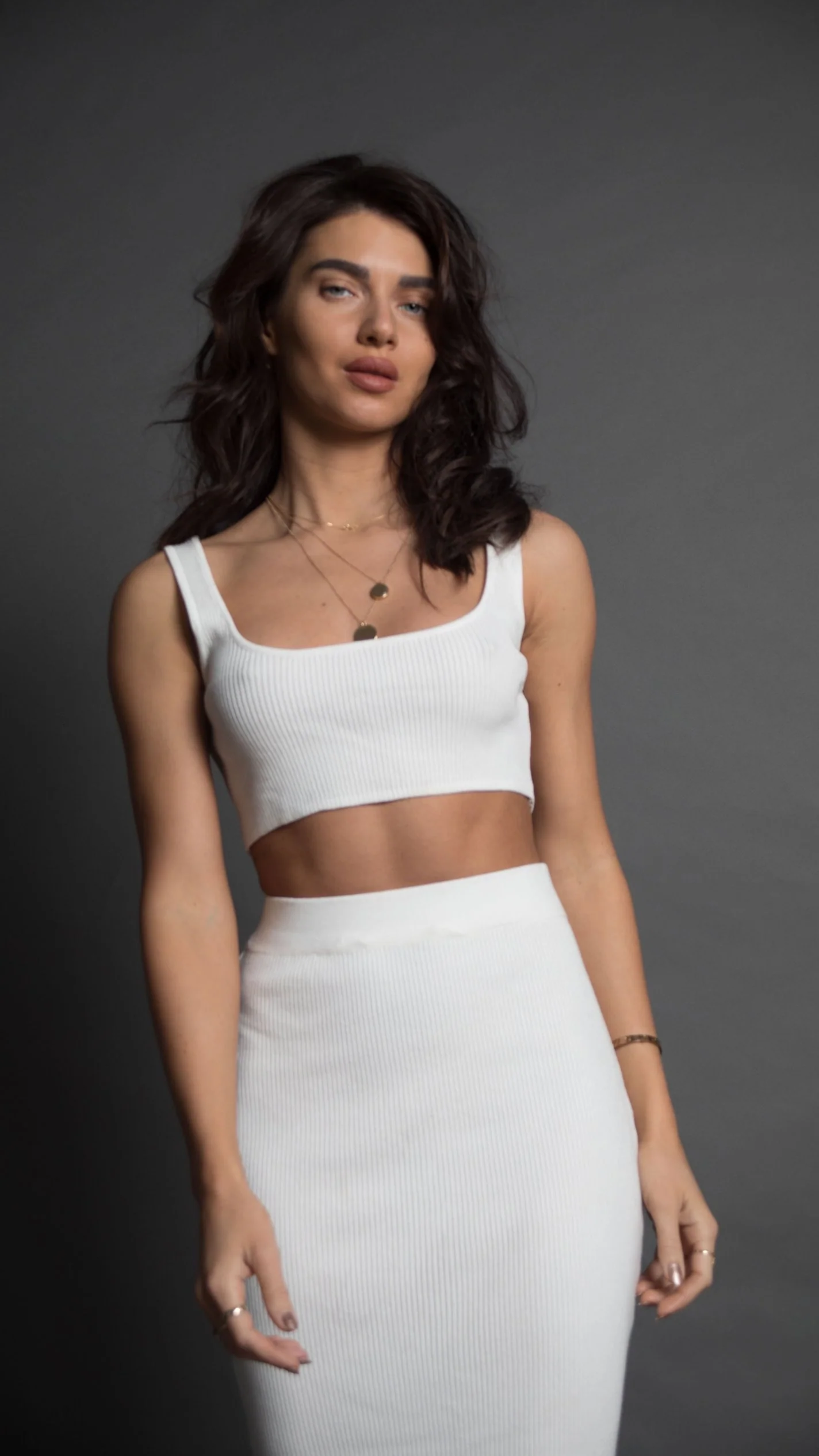 Soft white crop top