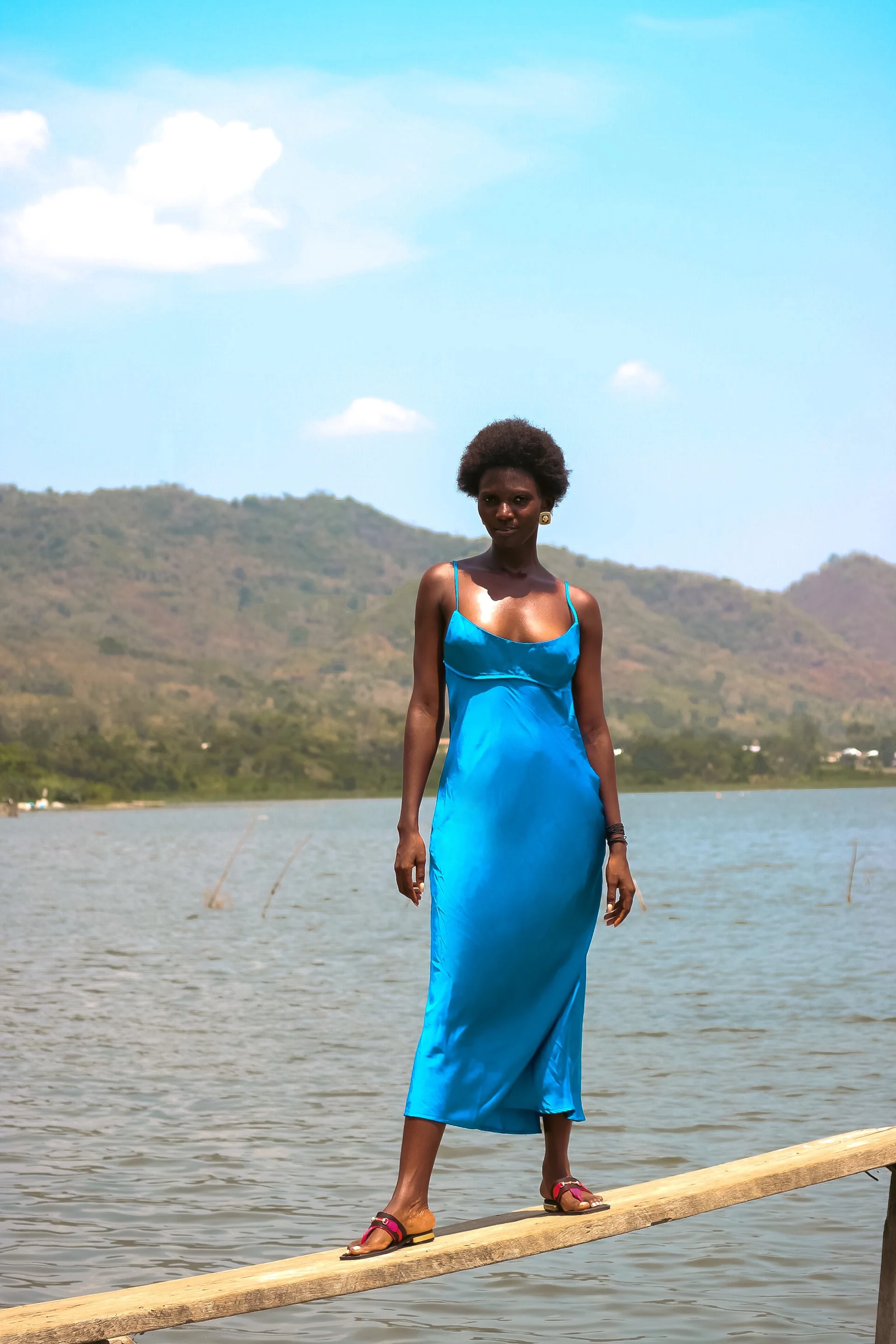 Ceylon Blue Midi Dress